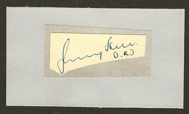 Jimmy Hill Fulham Fc 1952-1961 Ex Coventry Mgr Ex Bbc Rare Original Autograph