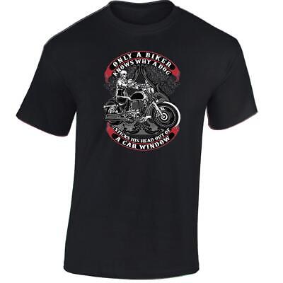 Only A Biker T-Shirt Funny Motorcycle Skull Motorbike Rider Cool Haloween Wear