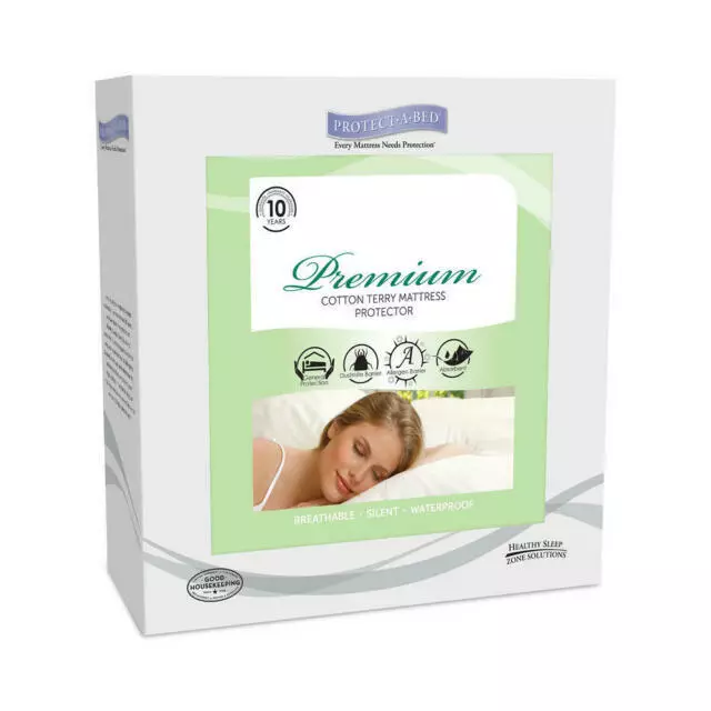 Protect A Bed Premium Fitted Twin Waterproof Mattress Protector