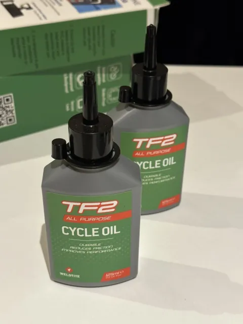 Weldtite TF2 All Purpose Cycle Oil, Lubricant - 125ml, Bicycle, Bike, MTB, Road