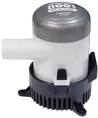 Unified Marine 50010420 Bilge Pump With In Float Switch, 800 GPH - Quantity 2