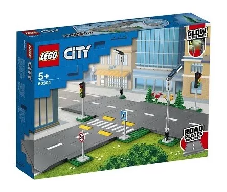 LEGO City 7281 - Plaques de route - intersection et virage - Lego