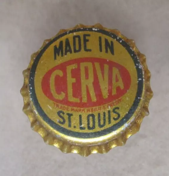 CERVA Crown Top Beer Bottle Cork Cap LEMP Brewing Co. St. Louis MO. Unused NOS