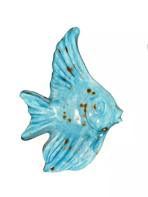 Ceramic Blue Fish Wall Art