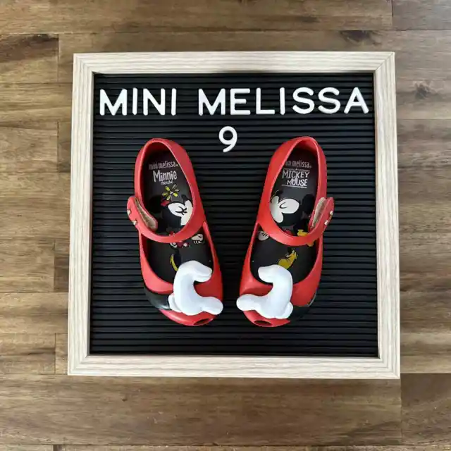 Mini Melissa Ultragirl Red Disney Twins Mary Jane Shoes 9