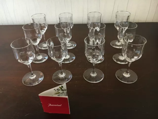 20 verres à liqueur modèle Capri en cristal de Baccarat (prix à la pièce)