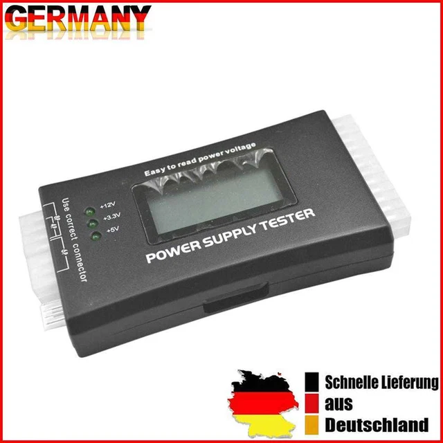 Tester alimentatore computer display LCD 20/24 pin misura per ATX BTX ITX TFX