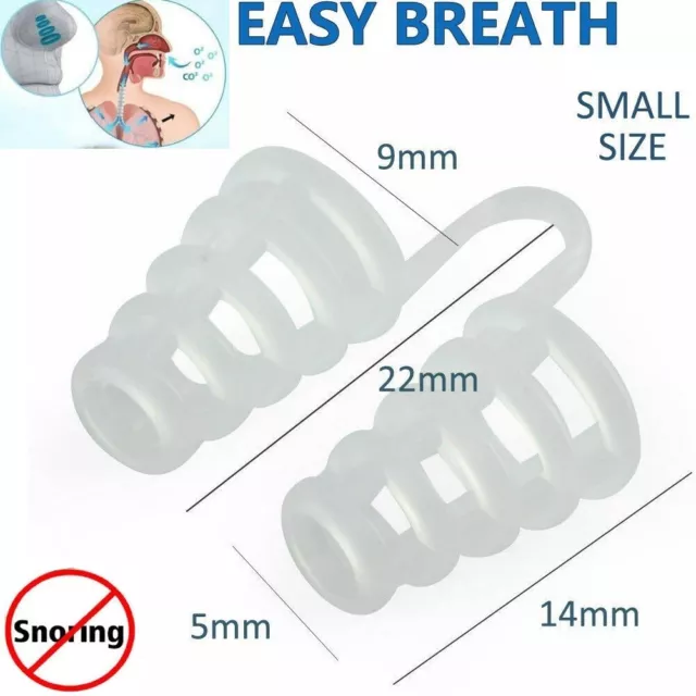 Anti Snoring Nose Clip Stop Snore Easy Sleep Breathe Silicone Aid Nasal Dilator