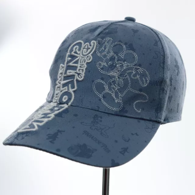 Disney California Adventure Baseball Hat Cap Blue Embroidered Adult Strap Back