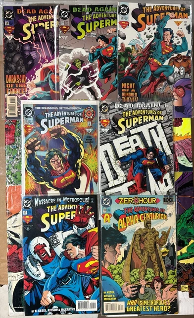 The Adventures Of Superman #515, 516, 0, 517, 518, 519, 520 Lot of 7 DC Comics