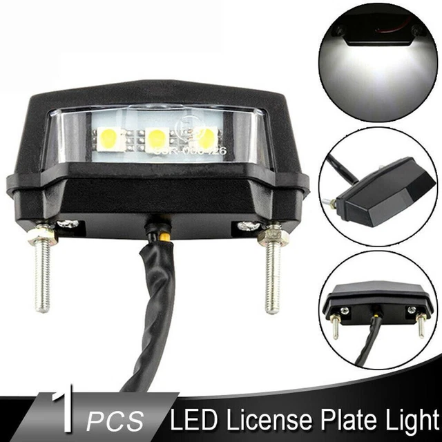 2 Lampes LED Plaque D'immatriculation - 12V IP65 - Étanches 6 LED - Universelles