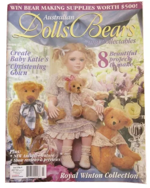 Australian Dolls Bears and Collectables Magazine Vol 9 No 4 2002 Pattern Insert