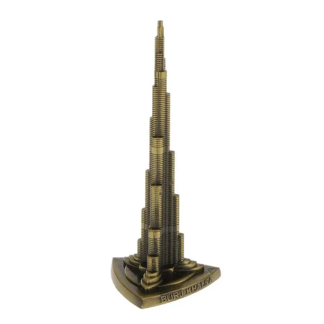 Dubai Landmark Decorative Souvenir Burj Khalifa Metal Showpiece Figurine Statue