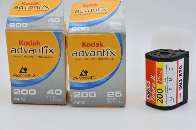 KODAK ADVANTIX APS 200 40 25 exp expired film Agfa 200 25 exp