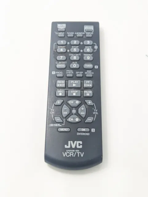 JVC LP21138-001 VCR/TV Remote Control for HR-J692U HR-J7020UM HR-S2902U OEM