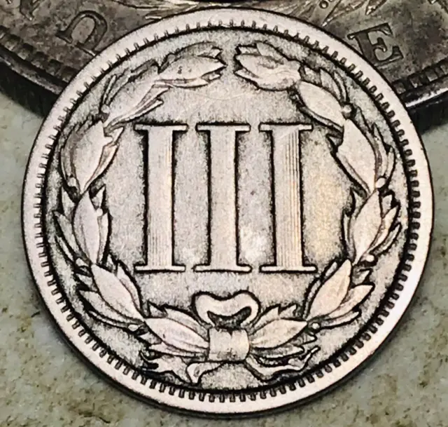 1870 Three Cent Nickel Piece 3C Ungraded Choice US Type Coin CC18188