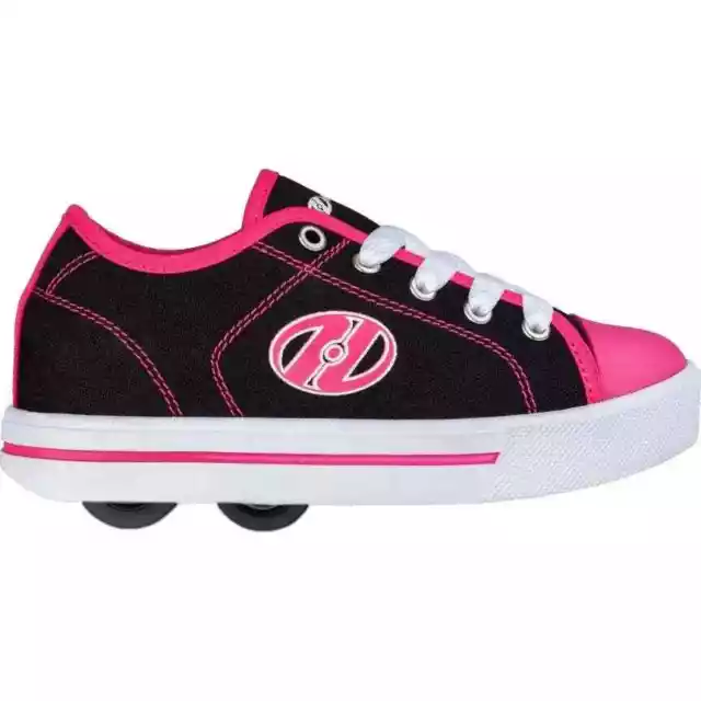 Heelys X2 Classic - Black/White/Hot Pink J11 3