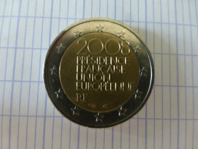 Valeur Piece De 2 Euros 2008 Presidence Francaise Union Europeenne PIECE 2 EUROS Commemorative France 2008 Presidence Francaise Union