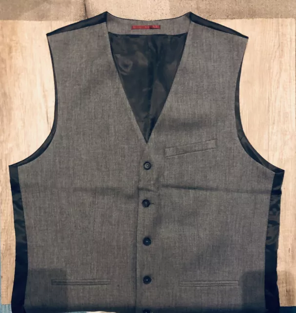 CELIO Veste GILET de Costume Gilet COTON noir taille XL Business Man (=taille 54