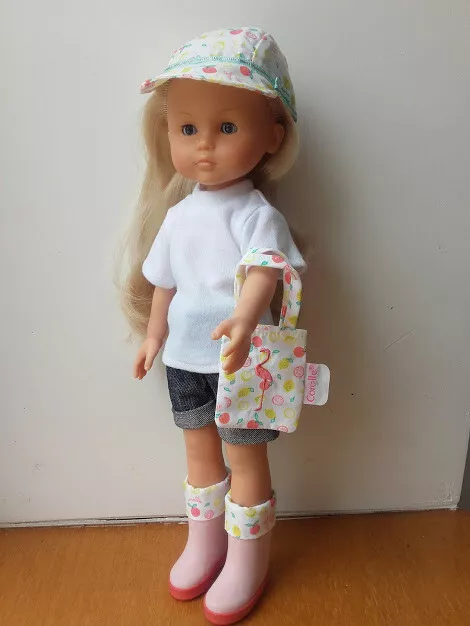 sac + casquette COROLLE rose poupée Les chéries Paola reina chaussure