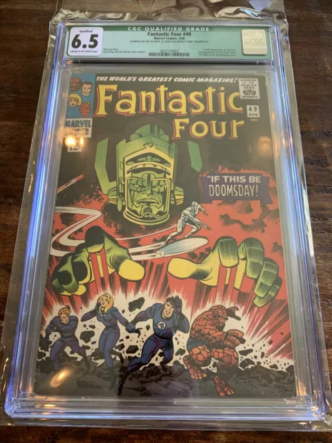 Fantastic Four #49 CGC 6.5 Qualified Grade 1st full Galactus, 2nd Silver Surfer