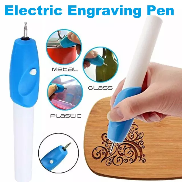 Electric Carving Pen Micro Engraver Pen Tip Engraving For Metal Jewelry Wood New