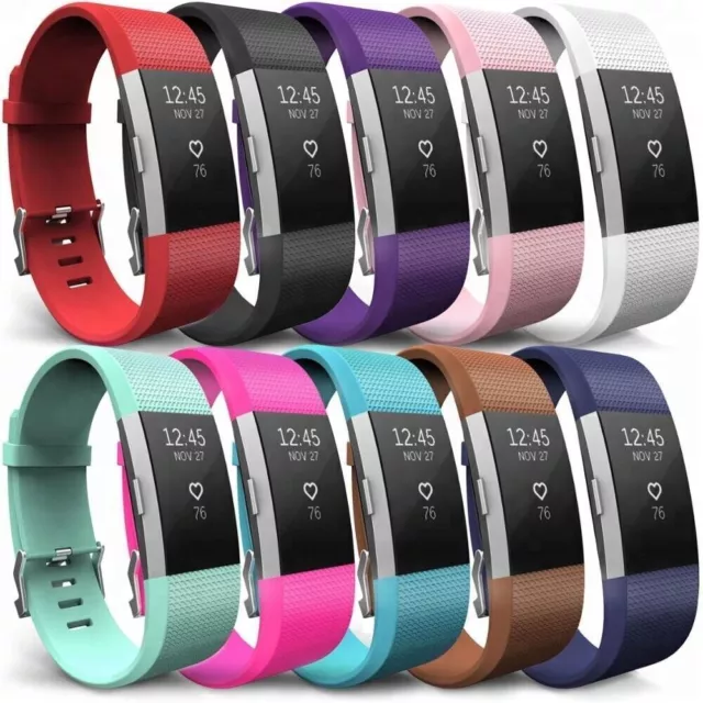 For Fitbit Charge 3 4 Strap Band Wristband Watch Replacement Silicone SM/LARGE