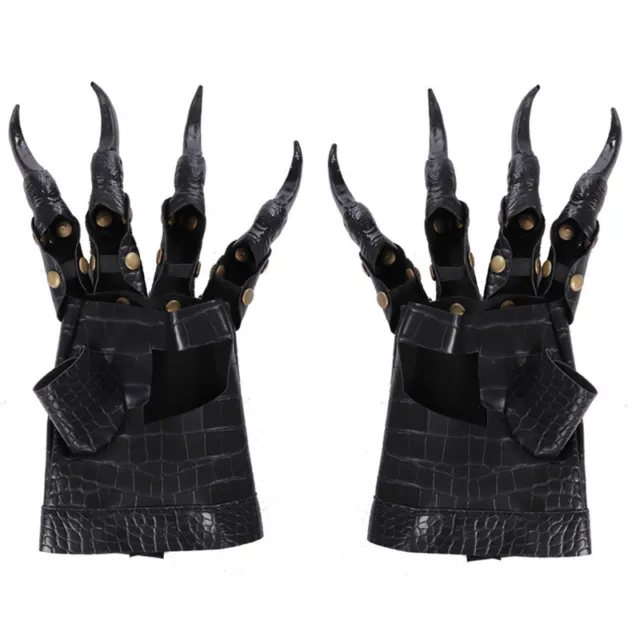 ❤️ Scary Horrific Wolf Paw Gloves Long Nails Dragon Claws Gloves Cosplay 1 Pairs