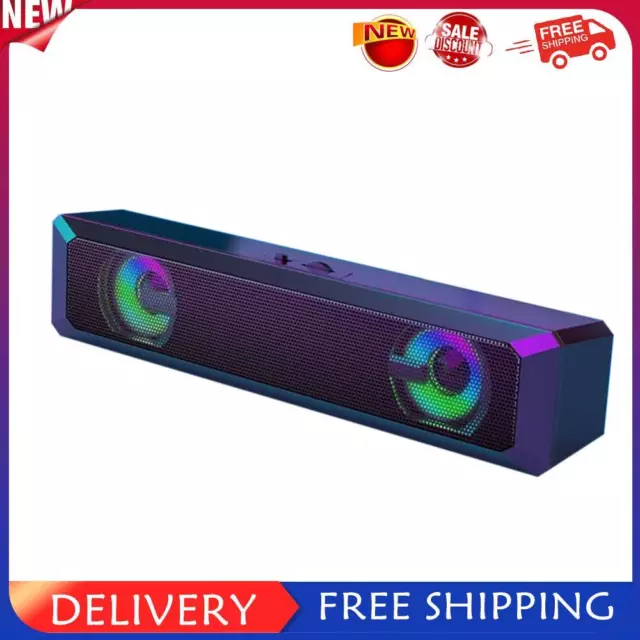 A4 USB Wired Sound Bar 6W Stereo Surround Speaker Music Player for PC Theater TV