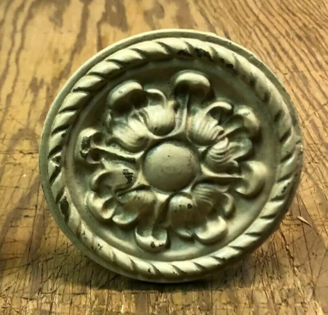 Vintage Cast Metal Curtain Drape Tie Back Hook Holder Adjustable 3 1/4" Round