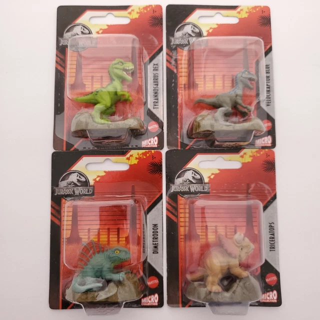 Jurassic World Micro Figures Dinosaurs Lot of 4 2021 NEW -Easter Basket Fillers