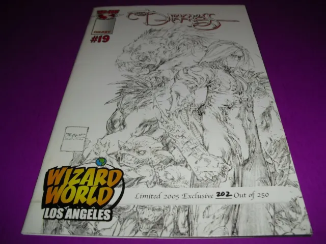 The Darkness #19 Wizard World LA sketch variant 202/250 VF COND! Top Cow A673 2