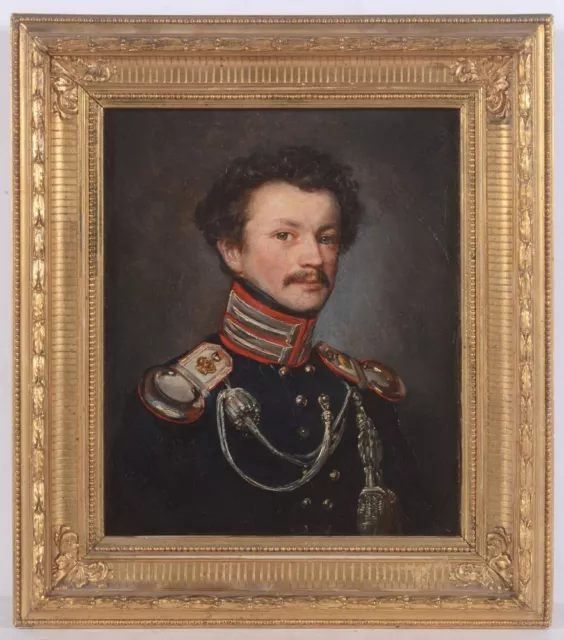 "Second-lieutenant of Leib-Garde-Regiment (Electorate of Hesse)" oil , 1830s (m)