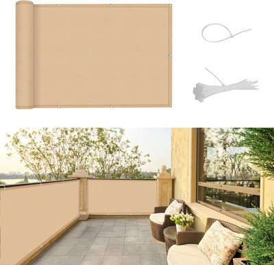 DURABLE Brise-vue de jardin PVC rigide pour panneaux de clôture balcon QUEST® 2,52 26m 