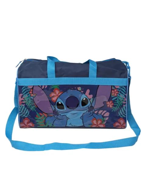 Kids Disney Stitch Duffel Bag 17" Detachable Shoulder Strap Travel Carry-on