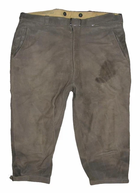 " BERGFREUND " Men's Traditional Costume Kniebund- Leather Pants/Costume Grey " BERGFREUND " Men's Traditional Costume Kniebund- Leather Pants/Costume Grey