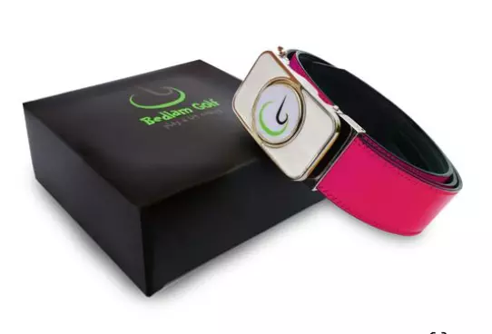 Bedlam Golf - Pink Belt with Magnetic Ball Marker - FREE SHIPPING