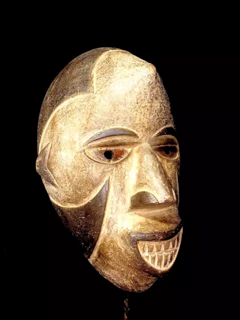 African Face masks Tribal Art Wooden Carved Mask Wood Igbo Spirit masks-5553