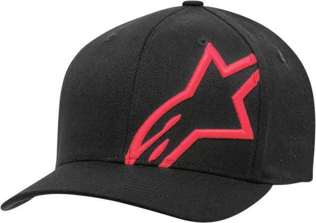 Alpinestars Corp Shift 2 Curved Brim Hat - 1032-81008-1030-S/M Black/Red Sm-Md