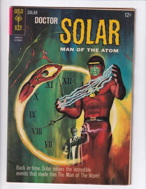 DOCTOR SOLAR  #15 DEC 1965 GOLD KEY  MAN OF THE ATOM ORIGIN RETOLD Great Copy!