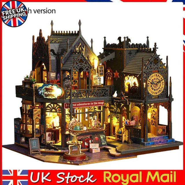 MINIATURE HOUSE KIT Wooden Dolls House Mini House Building Kits