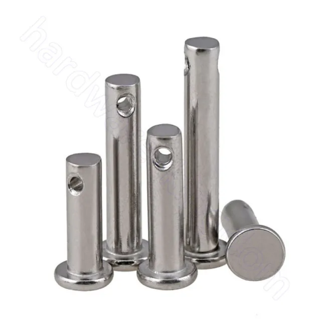 Clevis Pins 304 A2 Stainless Pin M3 - M10 for Retaining R Clips and Split Pins