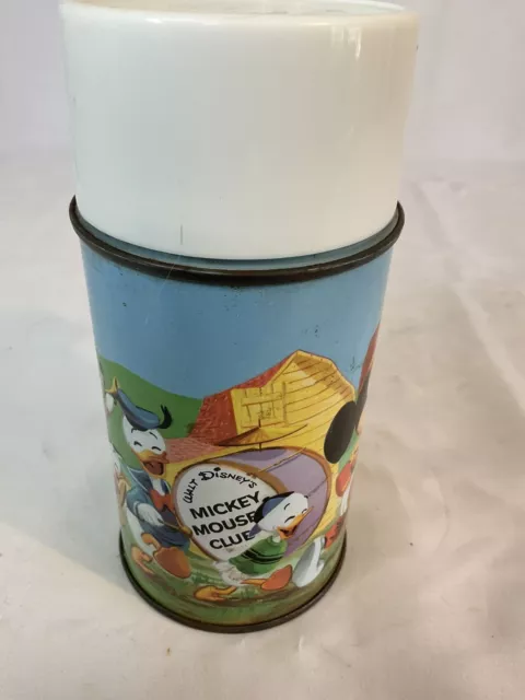 Vintage 60’s Disney Mickey Mouse Club Aladdin 8oz thermos ONLY - NO Lunchbox