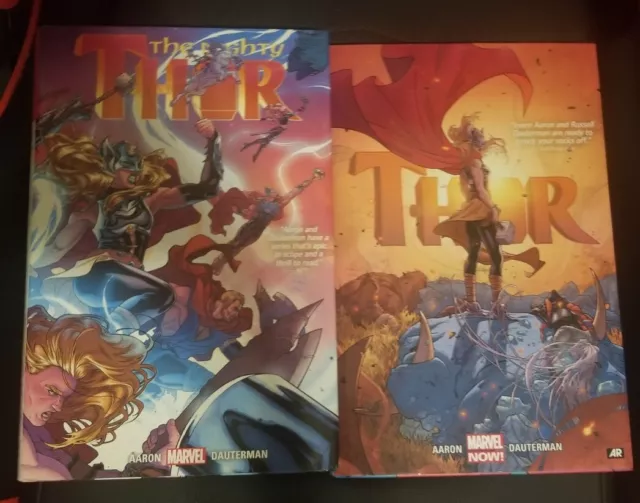 Mighty Thor by Jason Aaron Vol. 1 & Vol. 3 Hardcover Marvel: Love and Thunder