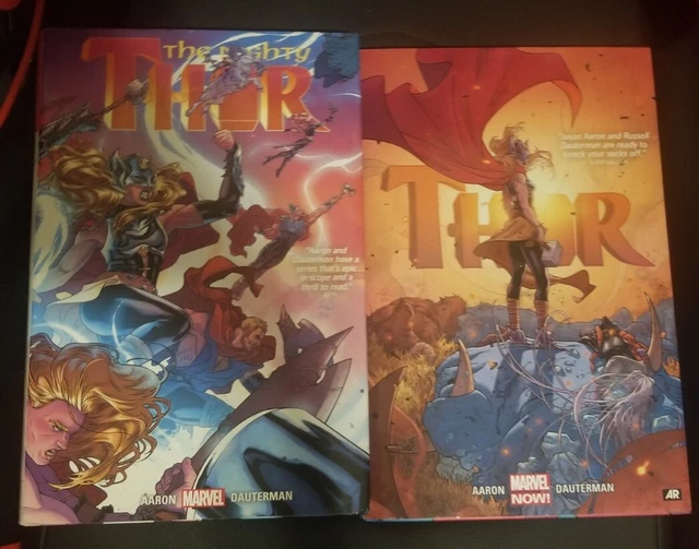 Mighty Thor by Jason Aaron Vol. 1 & Vol. 3 Hardcover Marvel: Love and Thunder