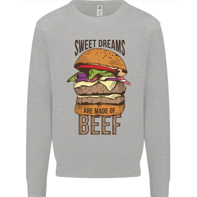Felpa maglione da uomo Food Sweet Dreams Beef Funny Chef barbecue cuoco