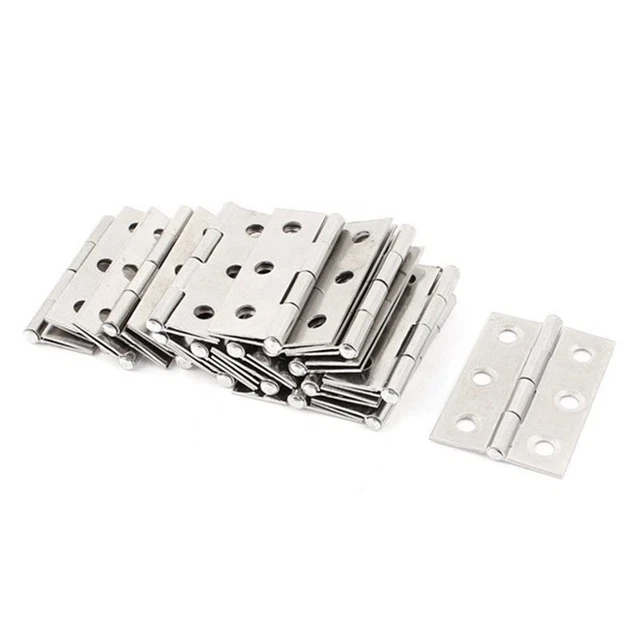 20 uds armario de acero inoxidable gabinete bisagra de bisagra plegable S7U5