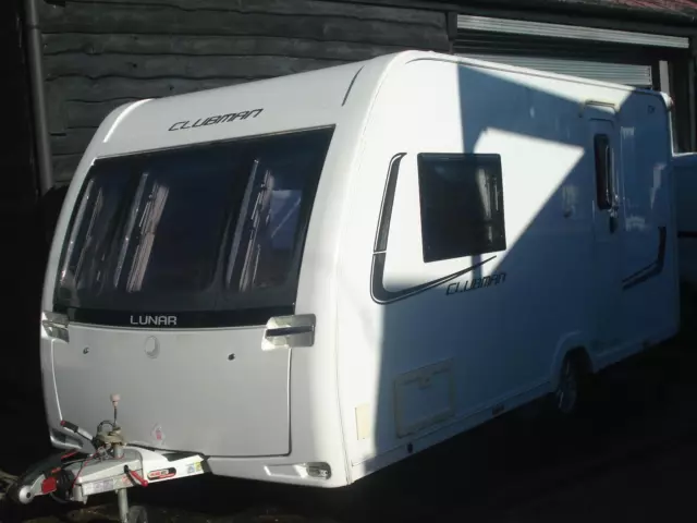 R&K Caravans 2013 Lunar Clubman Ck 2 Berth End Bathroom, 12 Months Warranty