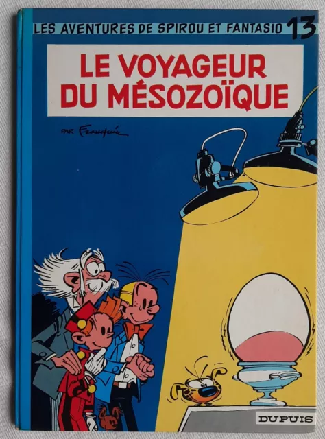 Spirou 12 Le Voyageur Du Mesozoïque Franquin Dupuis 1975 Dos Rond Bleu