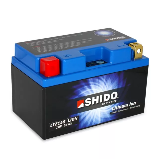 Batterie 12V 4,5AH(11,2AH) YTZ14S Lithium-Ionen Shido KTM 1190 RC8 R 09-15